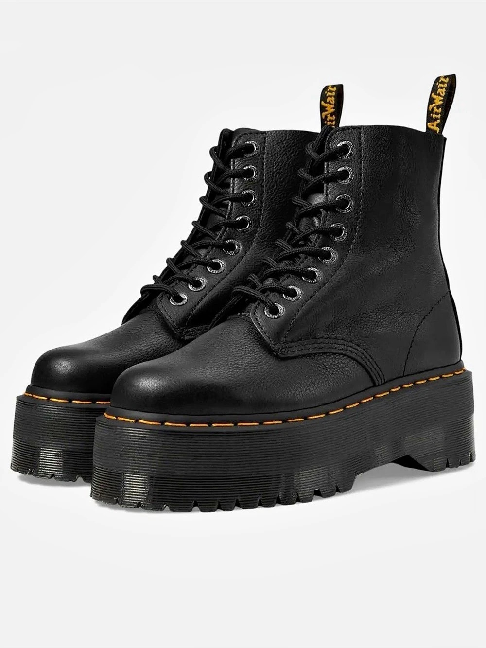 Dr. Martens 1460 Pascal Max Boot Platform Combat Boots Black